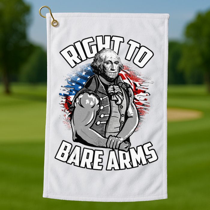 Right To Bare Arms 4th Of July Golf Towel