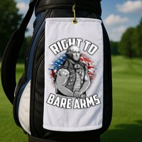 Right To Bare Arms 4th Of July Golf Towel