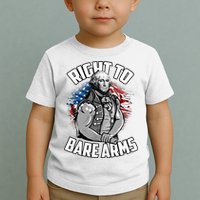 Right To Bare Arms 4th Of July Toddler T-Shirt