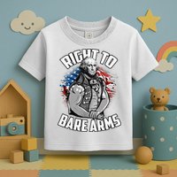 Right To Bare Arms 4th Of July Toddler T-Shirt