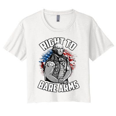 Right To Bare Arms 4th Of July Crop Top