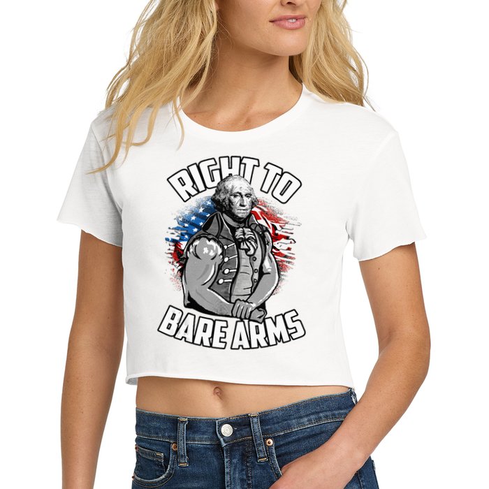 Right To Bare Arms 4th Of July Crop Top