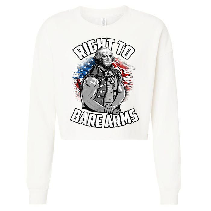 Right To Bare Arms 4th Of July Cropped Pullover Crew
