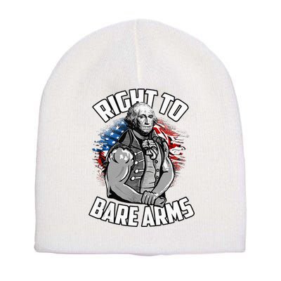 Right To Bare Arms 4th Of July Short Acrylic Beanie