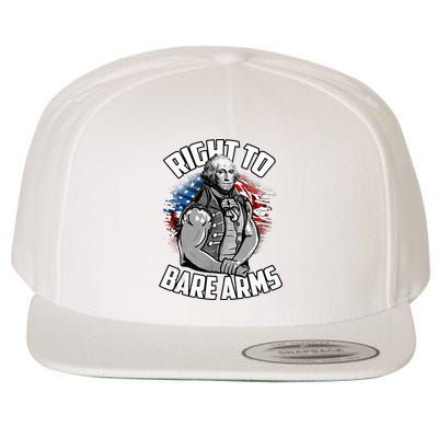Right To Bare Arms 4th Of July Wool Snapback Cap
