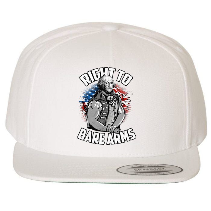 Right To Bare Arms 4th Of July Wool Snapback Cap