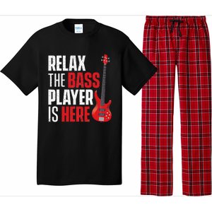 Relax The Bass Player Is Here Bassist Guitarist Musician Pajama Set