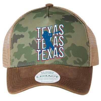 Retro Texas Baseball Legacy Tie Dye Trucker Hat