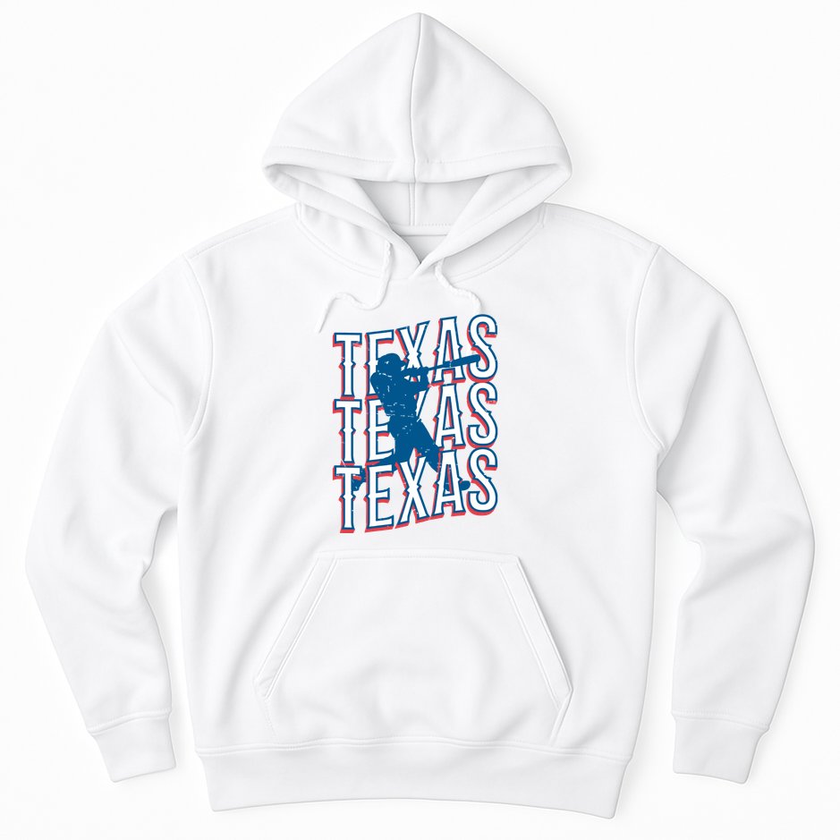 Retro Texas Baseball Hoodie