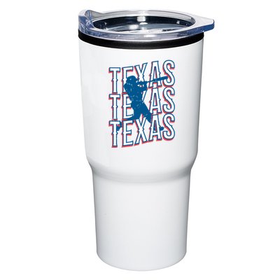 Retro Texas Baseball Tumbler