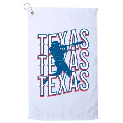Retro Texas Baseball Golf Towel