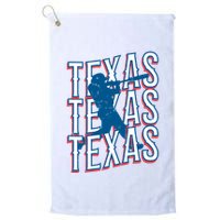 Retro Texas Baseball Golf Towel