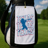 Retro Texas Baseball Golf Towel