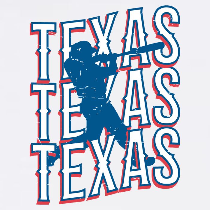 Retro Texas Baseball Golf Towel