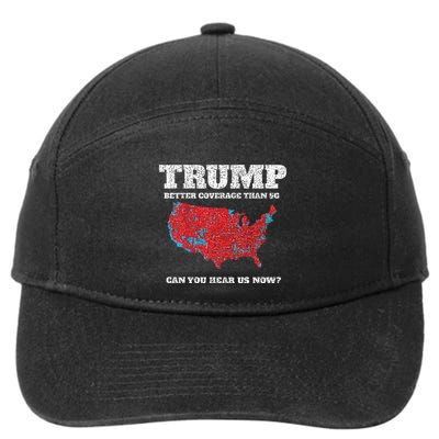 Retro Trump Better Coverage Than 5g Can You Hear Us Now 7-Panel Snapback Hat