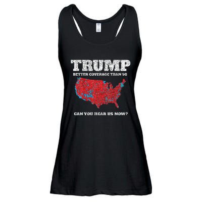 Retro Trump Better Coverage Than 5g Can You Hear Us Now Ladies Essential Flowy Tank