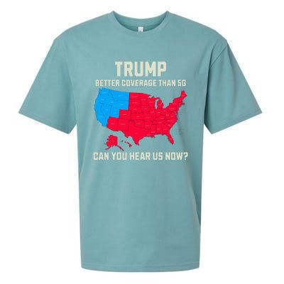 Retro Trump Better Coverage Than 5g Can You Hear Us Now Usa Sueded Cloud Jersey T-Shirt