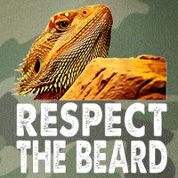 Respect The Beard Funny Bearded Dragon Lizard Owner Son Legacy Tie Dye Trucker Hat