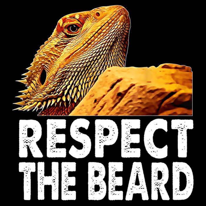 Respect The Beard Funny Bearded Dragon Lizard Owner Son Impact Tech Backpack