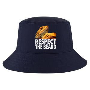 Respect The Beard Funny Bearded Dragon Lizard Owner Son Cool Comfort Performance Bucket Hat