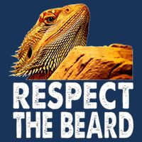 Respect The Beard Funny Bearded Dragon Lizard Owner Son Visor