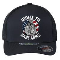Right To Bare Arms 4th Of July Funny Gym George Washington Flexfit Unipanel Trucker Cap