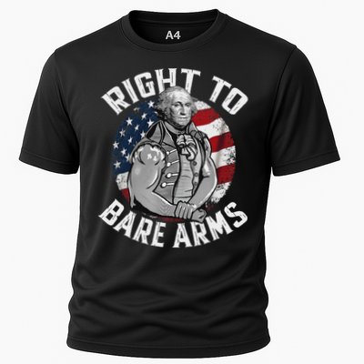 Right To Bare Arms 4th Of July Funny Gym George Washington Performance Shirt