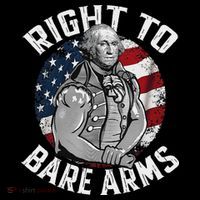 Right To Bare Arms 4th Of July Funny Gym George Washington Backpack