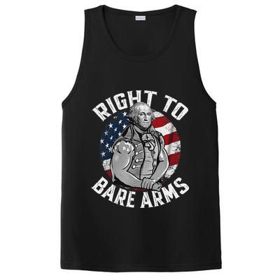 Right To Bare Arms 4th Of July Funny Gym George Washington PosiCharge Competitor Tank