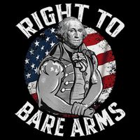 Right To Bare Arms 4th Of July Funny Gym George Washington Short Acrylic Beanie