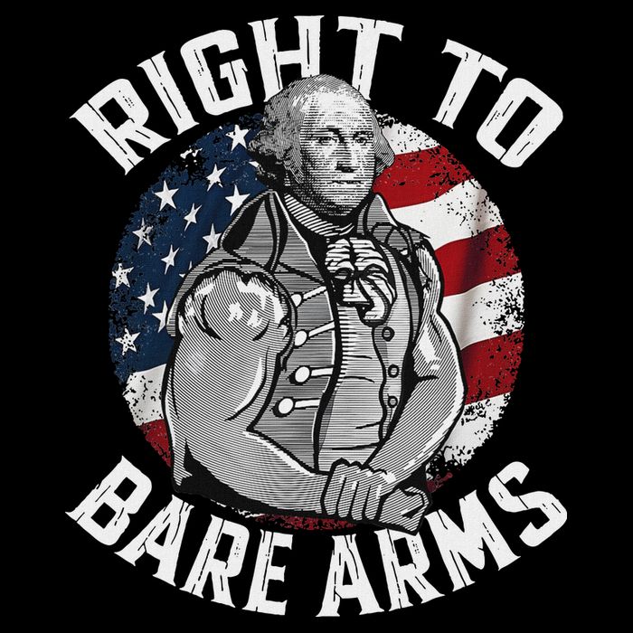 Right To Bare Arms 4th Of July Funny Gym George Washington Short Acrylic Beanie