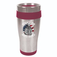 Right To Bare Arms 4th Of July Funny Gym George Washington 16oz Travel Tumbler