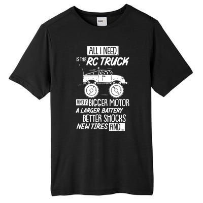 Rc Truck Bigger Motor Larger Battery Funny Tall Fusion ChromaSoft Performance T-Shirt