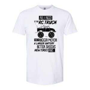 Rc Truck Bigger Motor Larger Battery Funny Softstyle CVC T-Shirt