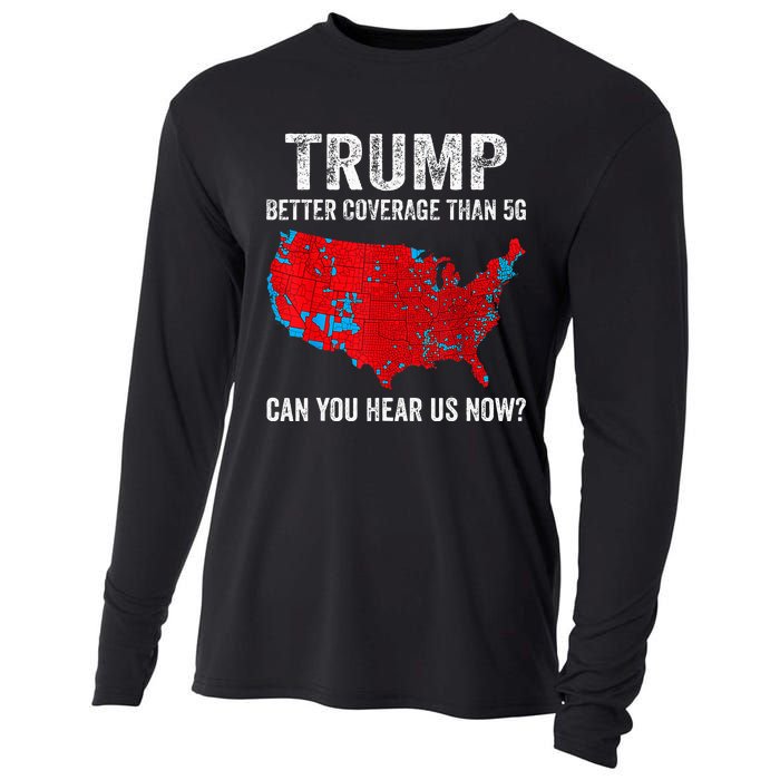 Retro Trump Better Coverage Than 5g Can You Hear Us Now Cooling Performance Long Sleeve Crew