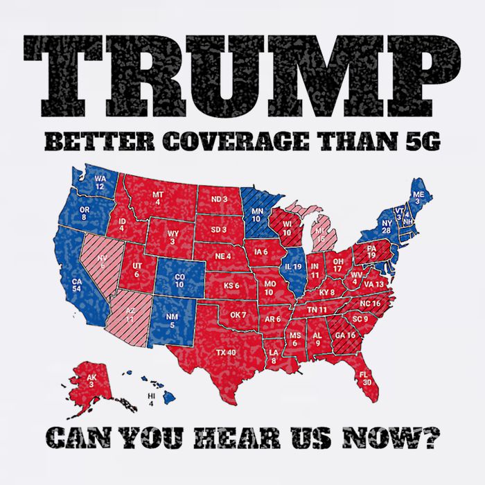 Retro Trump Better Coverage Than 5g Can You Hear Us Now Poster
