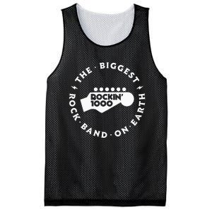 Rockin1000 The Biggest Rock Band On Earth Circle Version Mesh Reversible Basketball Jersey Tank