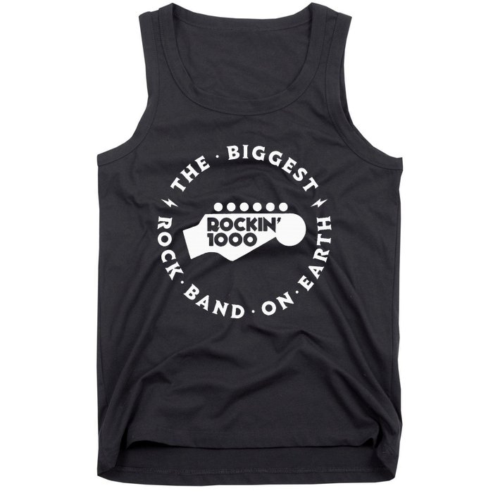 Rockin1000 The Biggest Rock Band On Earth Circle Version Tank Top