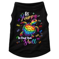 Rainbow Turtle Be Happy In Your Own Shell Autism Awareness Doggie Tank