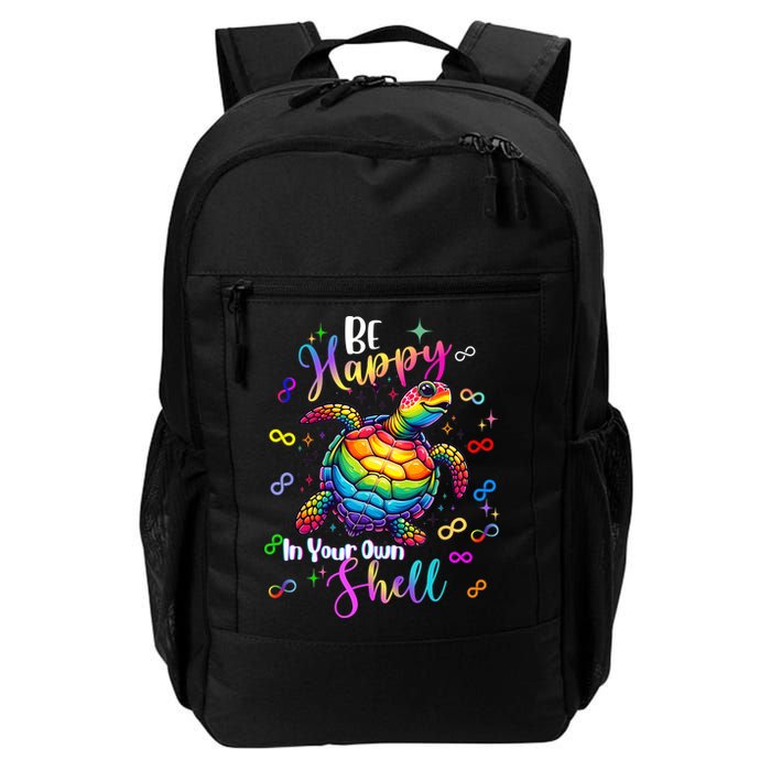 Rainbow Turtle Be Happy In Your Own Shell Autism Awareness Backpack