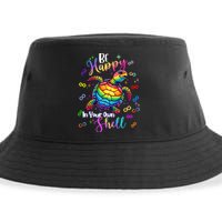 Rainbow Turtle Be Happy In Your Own Shell Autism Awareness Sustainable Bucket Hat