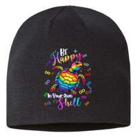 Rainbow Turtle Be Happy In Your Own Shell Autism Awareness Sustainable Beanie