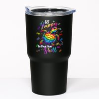 Rainbow Turtle Be Happy In Your Own Shell Autism Awareness Tumbler