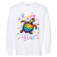 Rainbow Turtle Be Happy In Your Own Shell Autism Awareness Garment-Dyed Sweatshirt