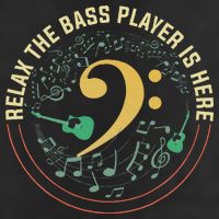 Relax The Bass Player Is Here Bassist Gifts Music Guitar Hat