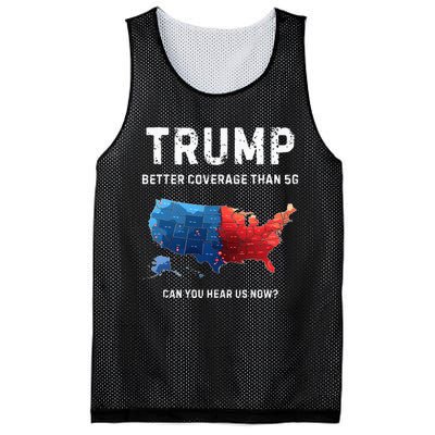 Retro Trump Better Coverage Than 5g Can You Hear Us Now Mesh Reversible Basketball Jersey Tank