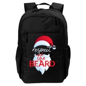 Respect The Beard Funny Santa Claus Christmas Daily Commute Backpack