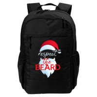 Respect The Beard Funny Santa Claus Christmas Daily Commute Backpack