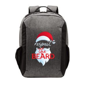 Respect The Beard Funny Santa Claus Christmas Vector Backpack