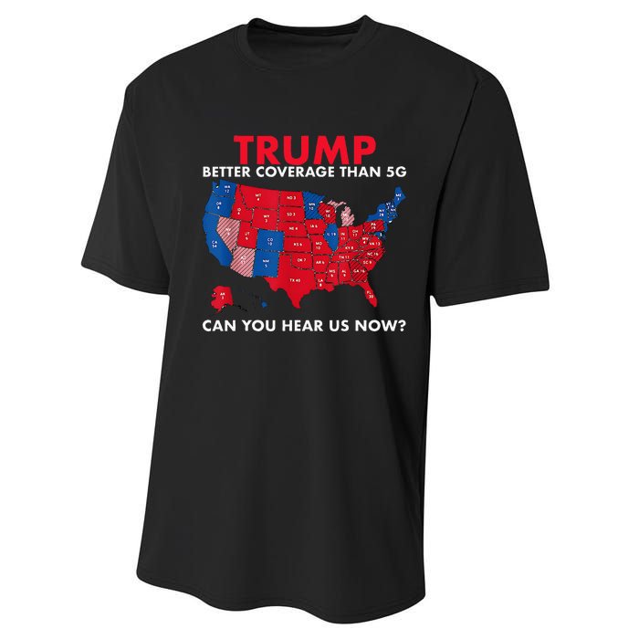 Retro Trump Better Coverage Than 5g Can You Hear Us Now Performance Sprint T-Shirt